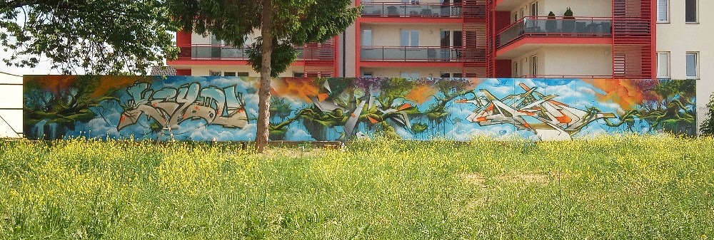 Graffiti Malba, prales, Kroměříž