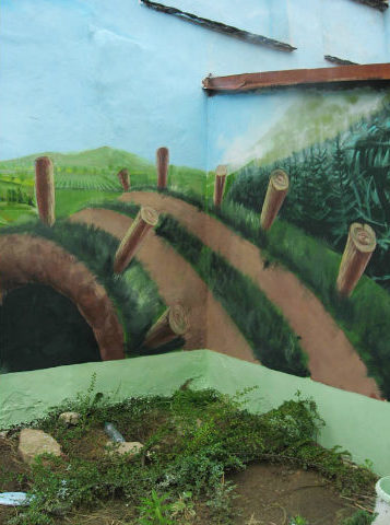 Mural art alegorie vody, Labart