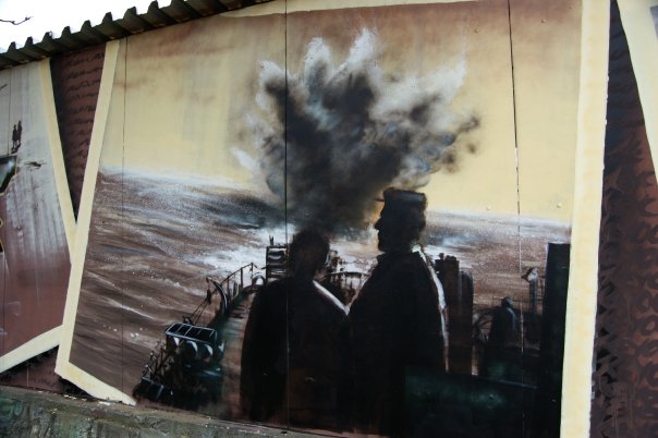 Graffiti streetart - válka